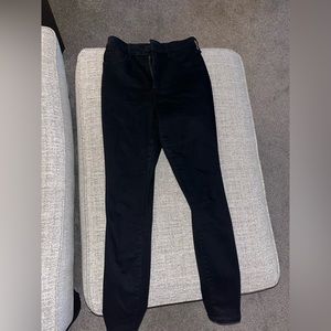 ABERCROMBIE & FITCH Curve Love Super Skinny High Waist Black Jeans